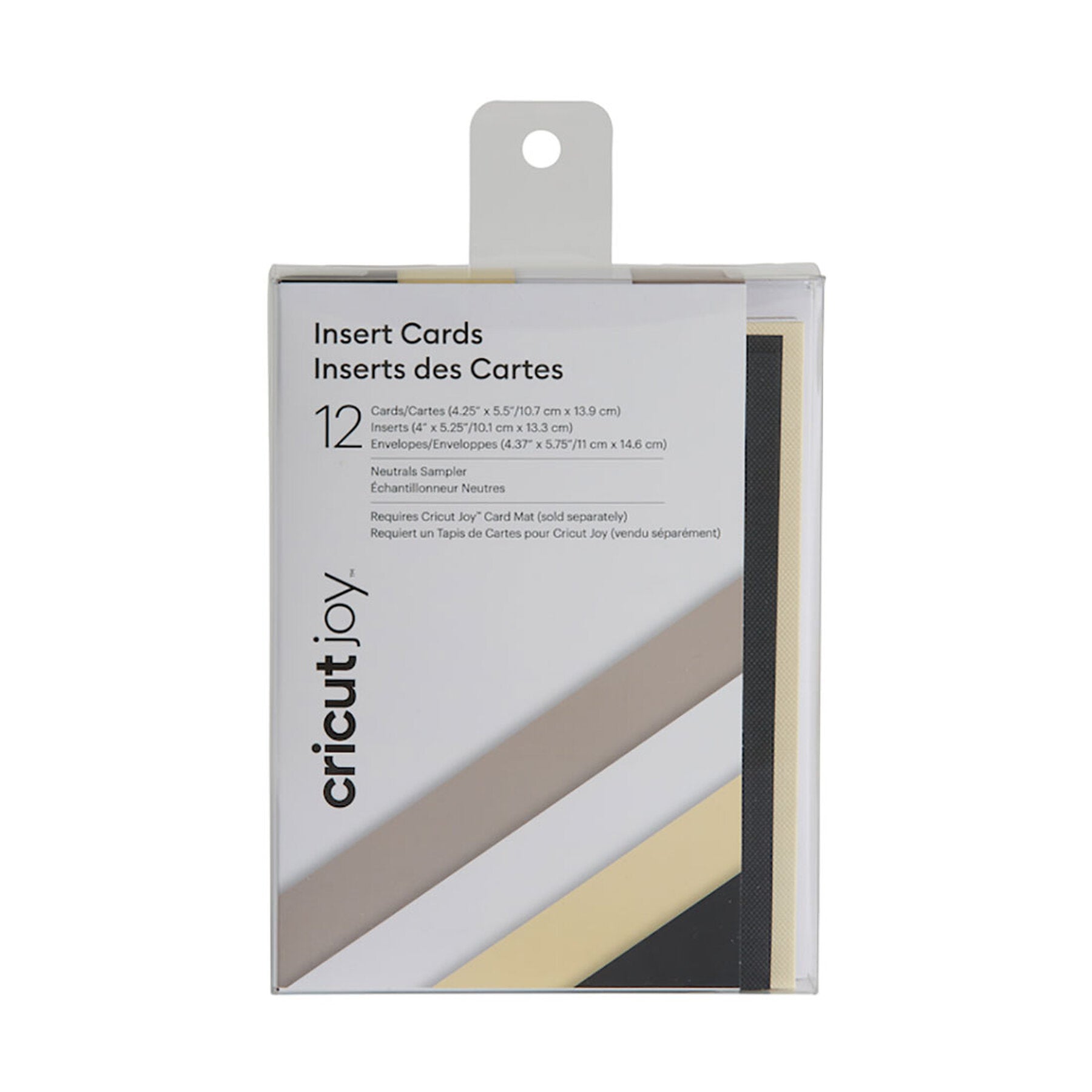 CRICUT JOY™ 12張鑲嵌式卡紙-自然色套裝(2007253) Neutrals Sampler