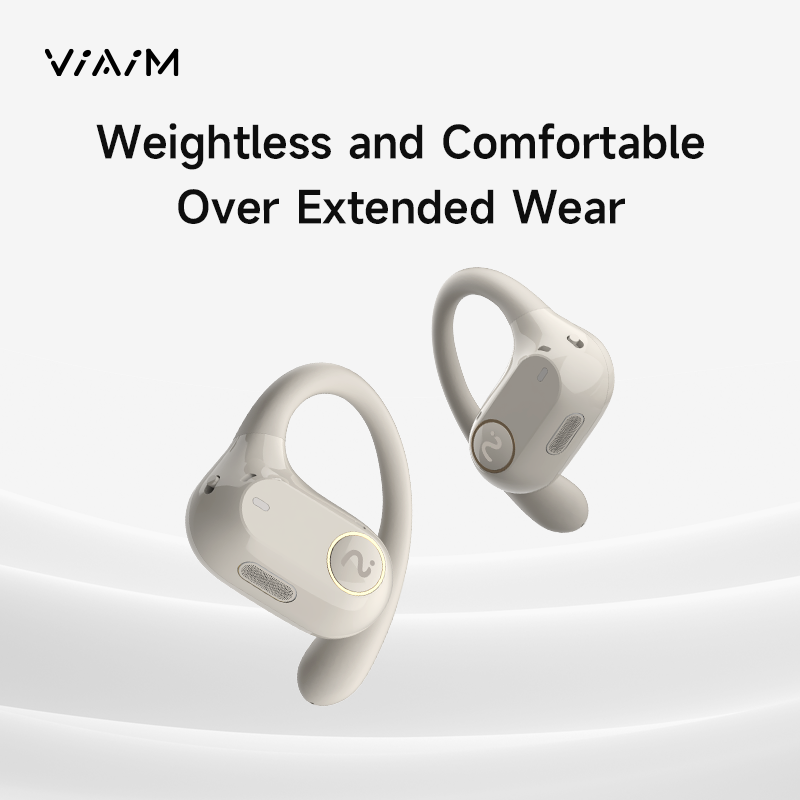 VIAIM Air Open-Ear AI Recording True Wireless Earbuds (Black)