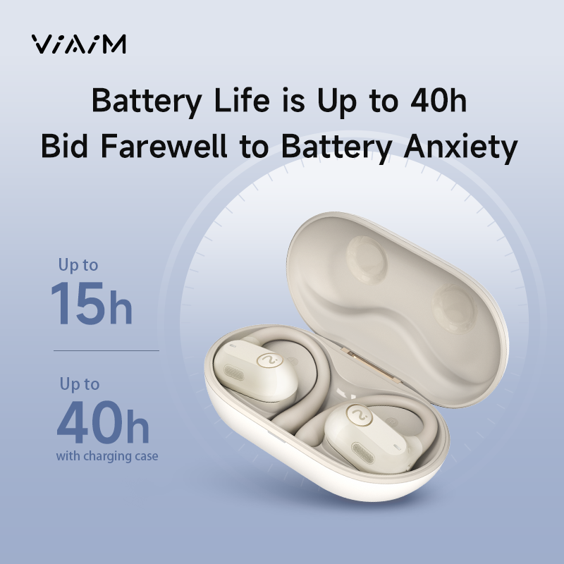 VIAIM Air 開放式即時錄音耳機 (白色)