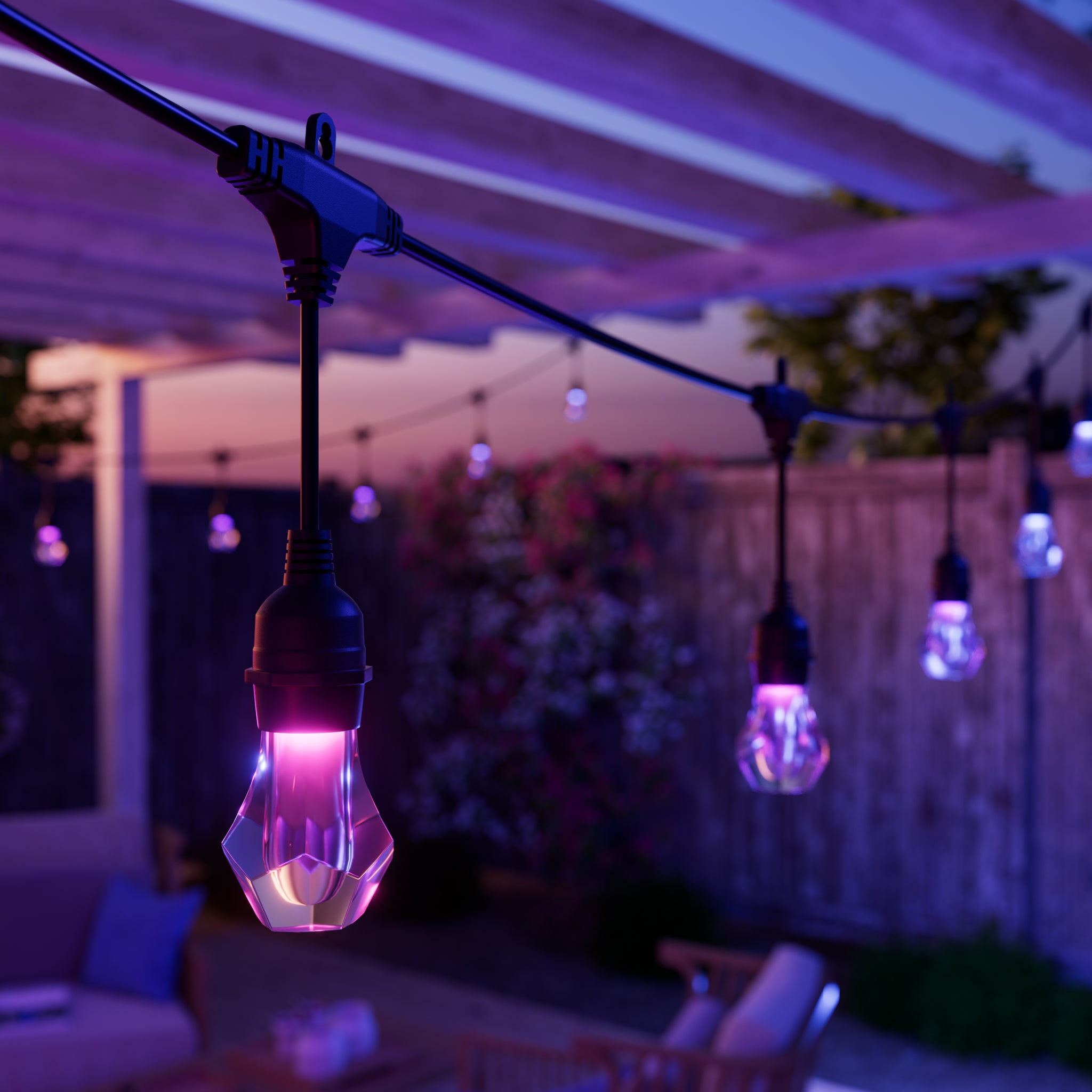 Nanoleaf 戶外氣氛智能燈串 Matter Smart Multicolor Outdoor String Lights Smarter Kit (15M)
