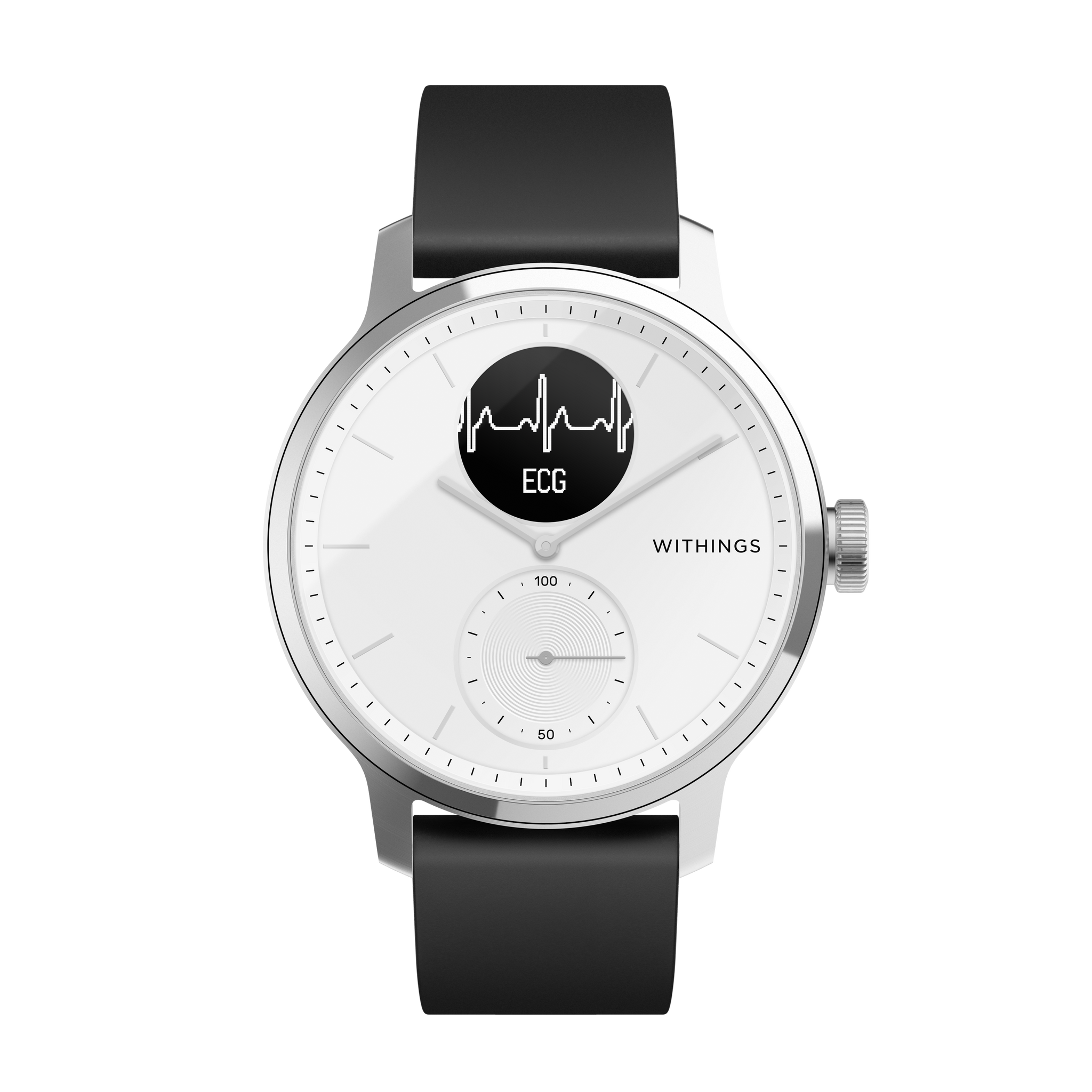 Withings ScanWatch 心臟健康監測智能手錶 (白色42mm)