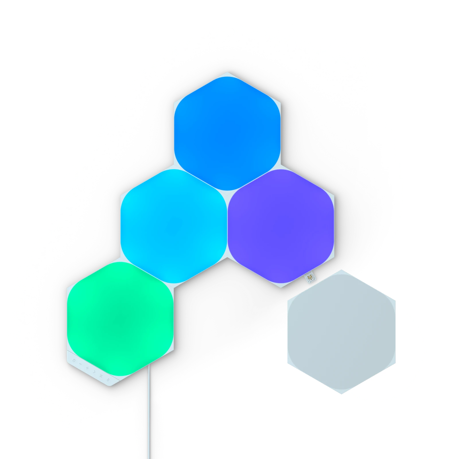 Nanoleaf shapes hexagon 5枚入 nnl16015_07.gif
