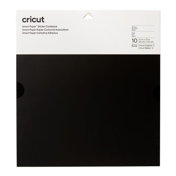 CRICUT Smart Paper™ 帶背膠卡片33x33cm 10張 黑色(2008316)