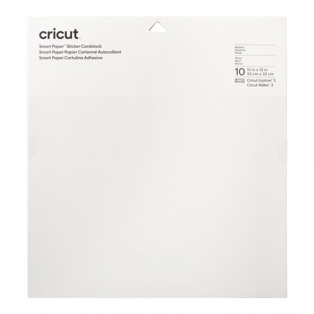 CRICUT Smart Paper™ 帶背膠卡片33x33cm 10張 白色(2008317)
