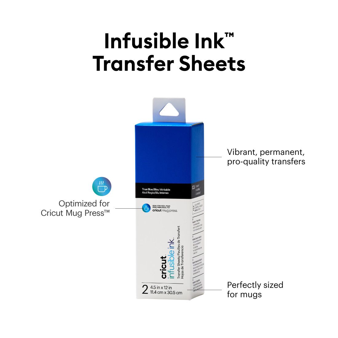 CRICUT Infusible Ink™ Transfer Sheets 不溶性墨水轉印紙 - 藍色 (2008884)