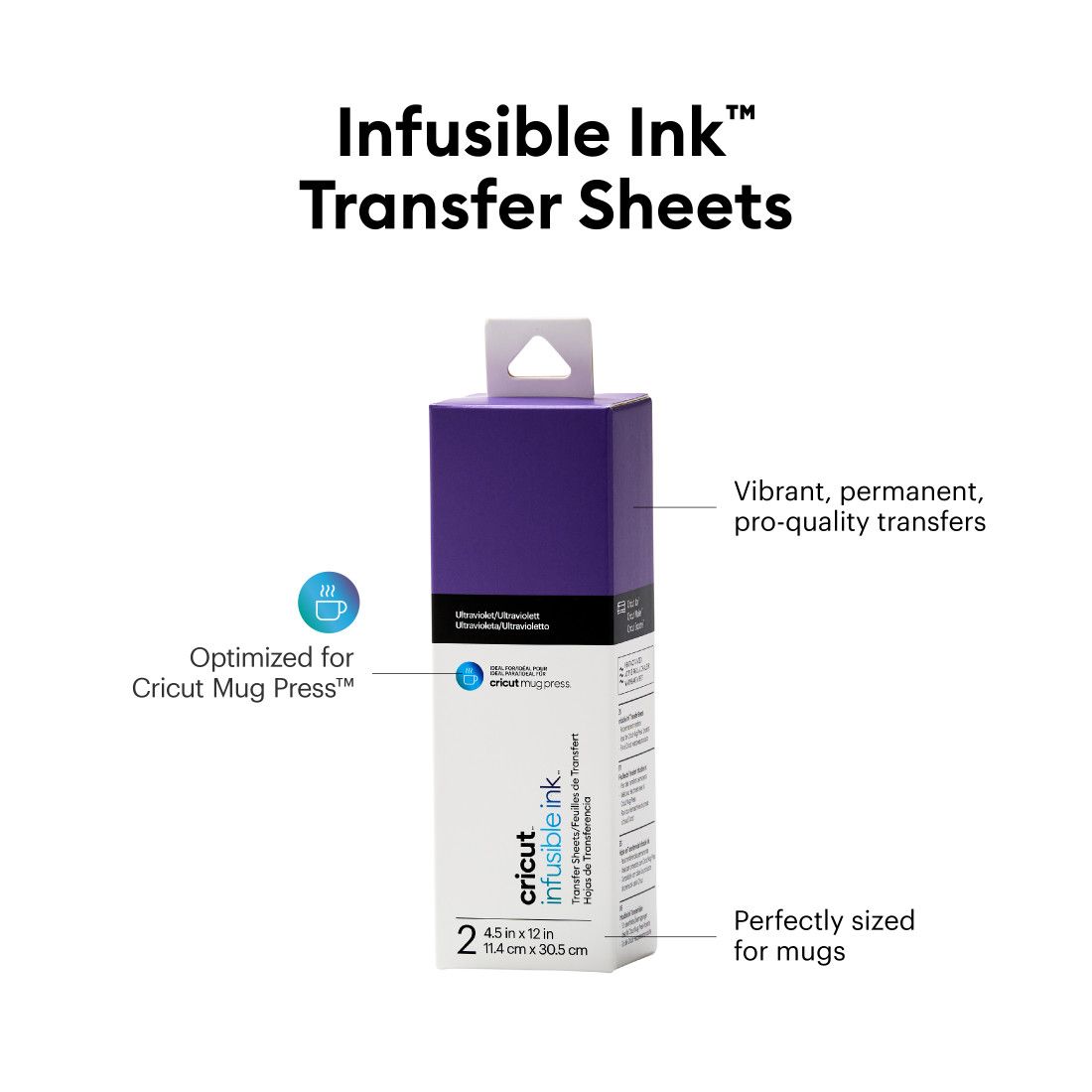 CRICUT Infusible Ink™ Transfer Sheets - Ultra Violet (2008886)