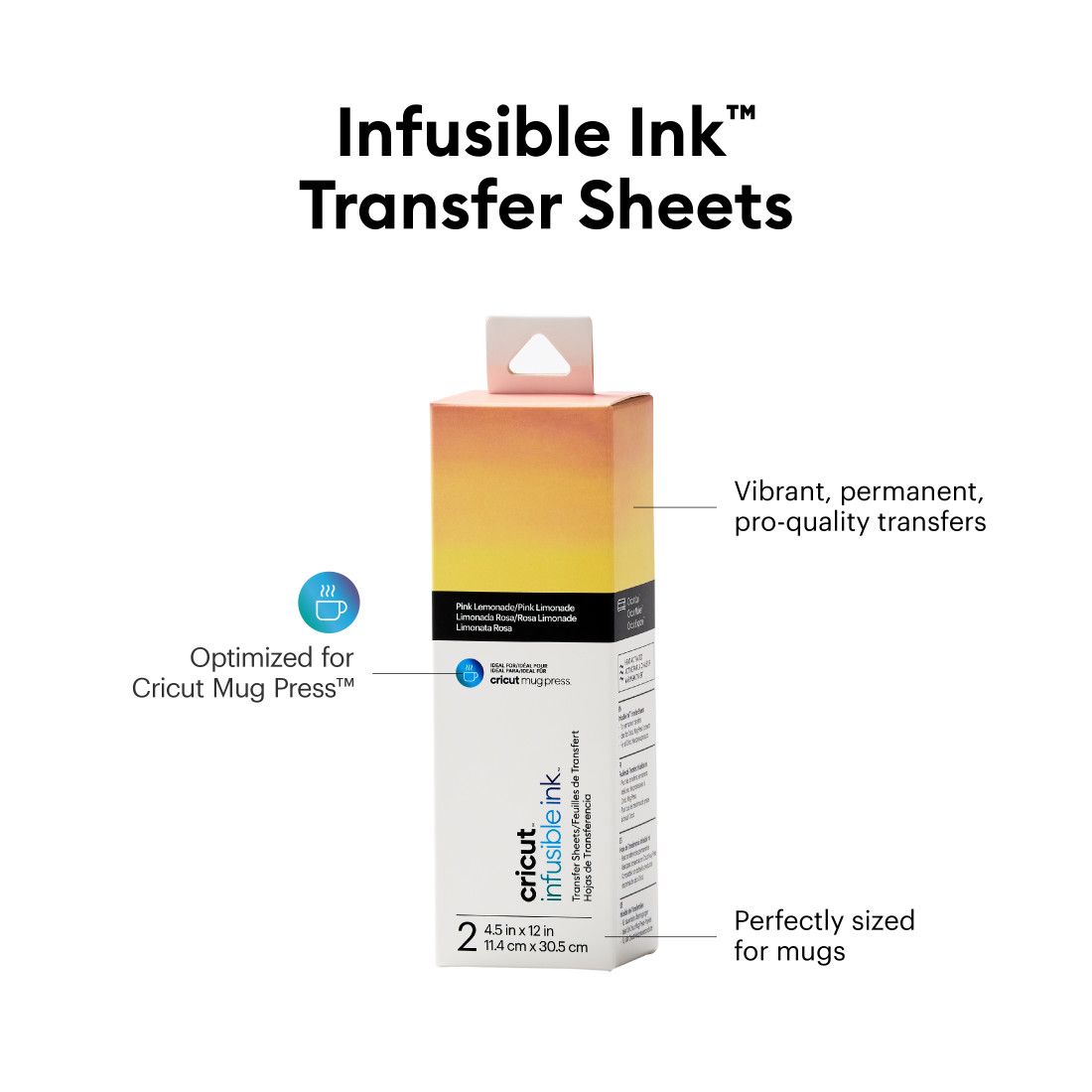 CRICUT Infusible Ink™ Transfer Sheets - Pink Lemonade Pattern  (2008887)