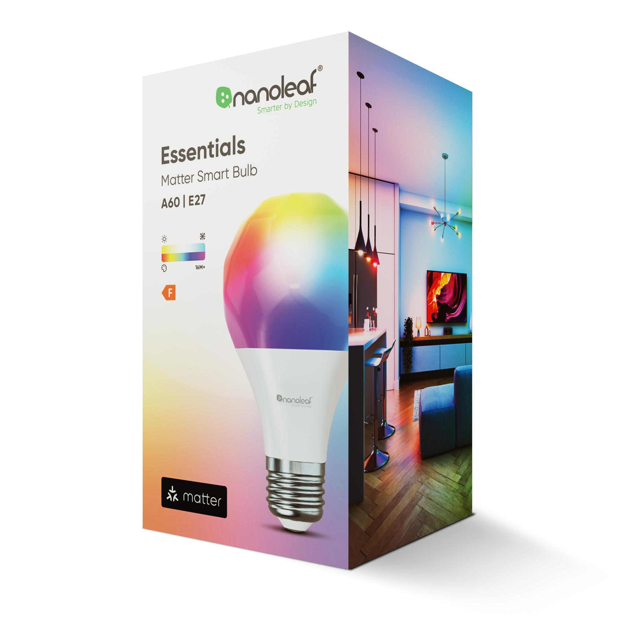 Nanoleaf Essentials A60|E27 智能燈泡 (Matter 兼容）