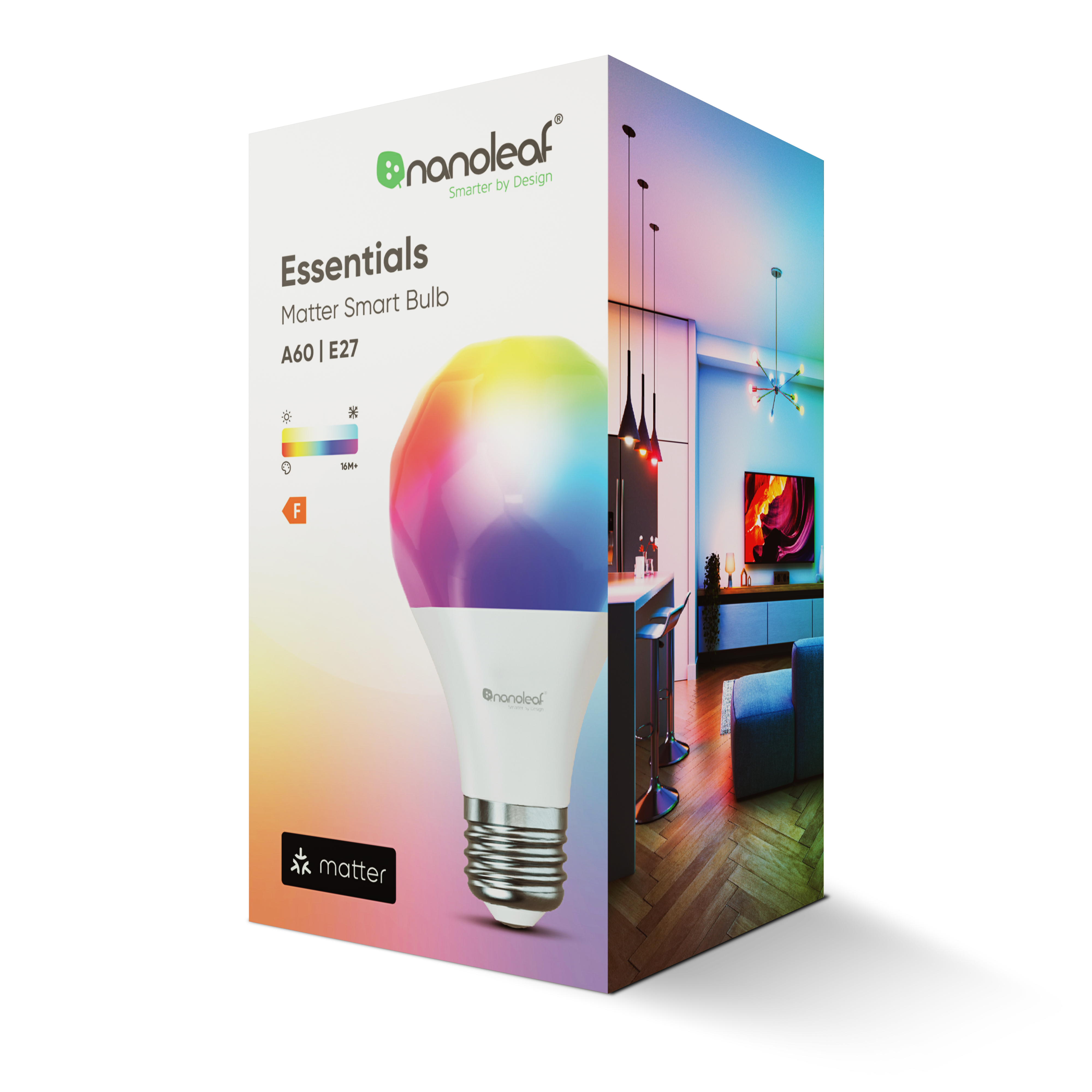 Nanoleaf Essentials A60スマートLED電球 9個入り Nanoleaf Essentials | Smart LED Bulbs | Color Changing Lights