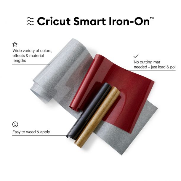 CRICUT Smart Iron-On™ 33cm x 2.7m Glitter Black (2009060)