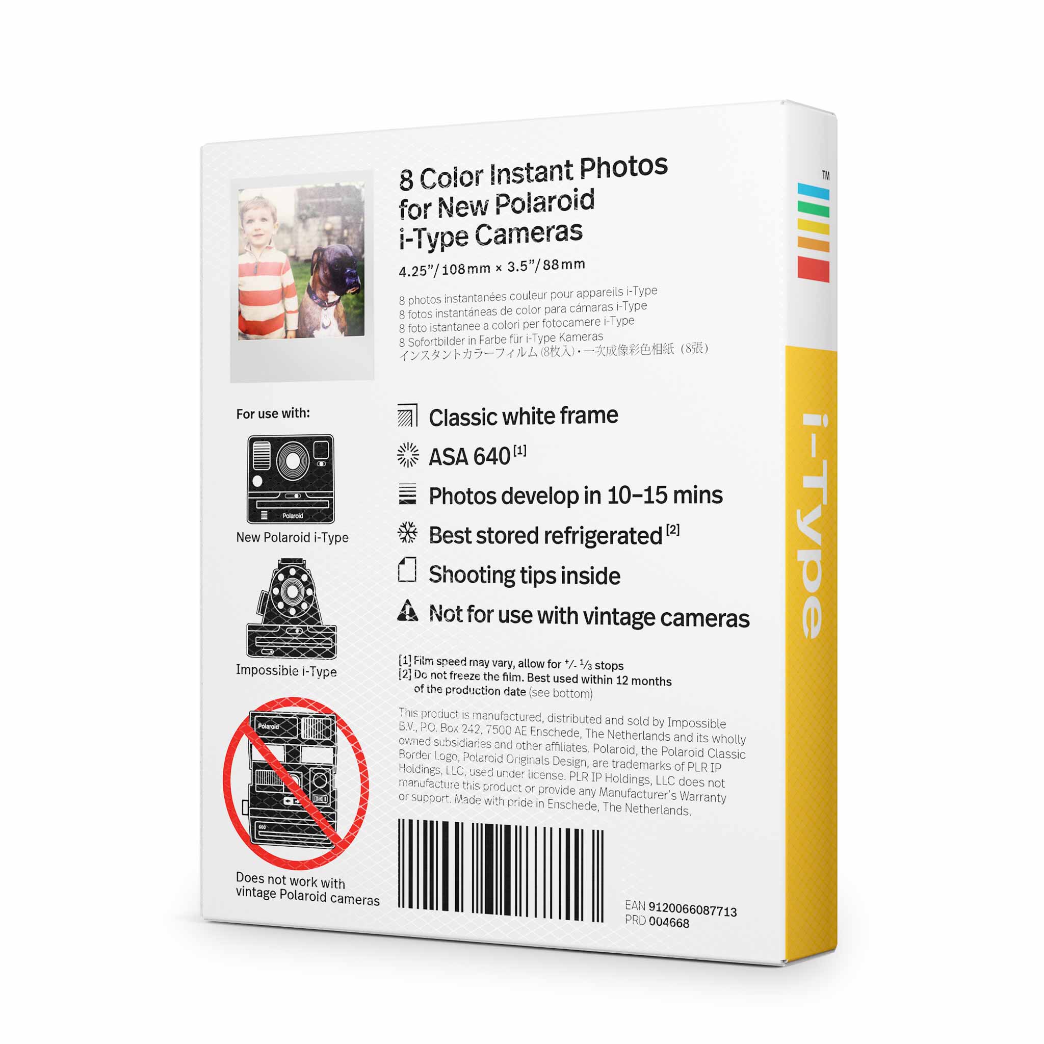Polaroid Color i-Type Film White Frames(6000)