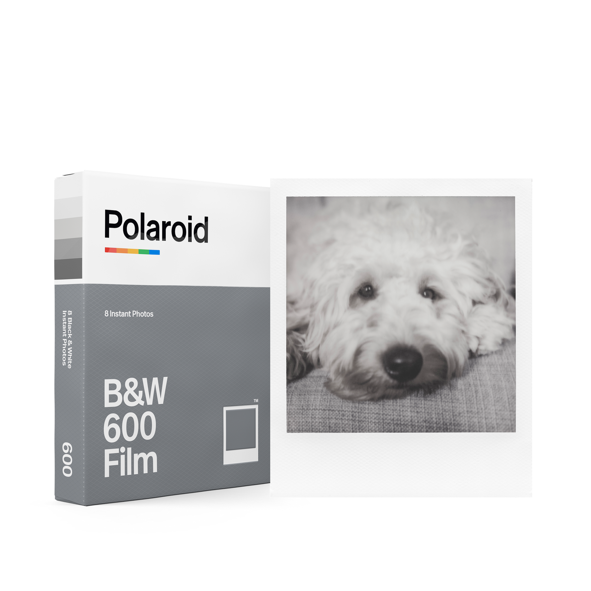 Polaroid B&W 600 Film White Frames (6003)