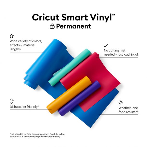 CRICUT Smart Vinyl™Permanent 33cm x 0.9m White (2009870/2008634)