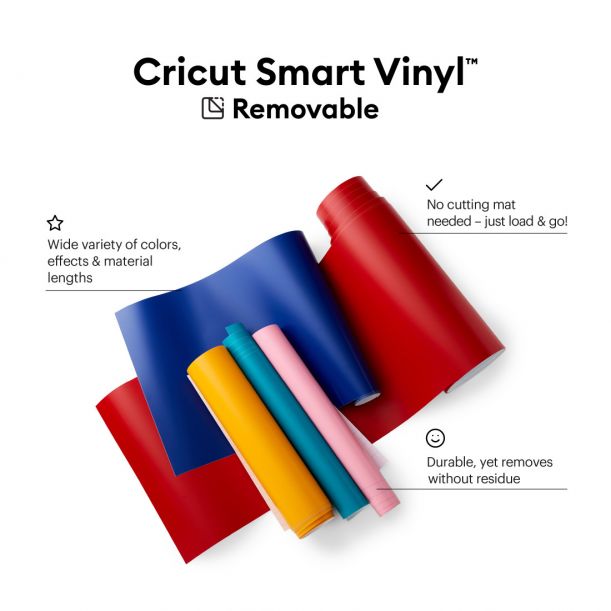 CRICUT Smart Vinyl™ – Removable 33cm x 0.9m Blue (2008637 )