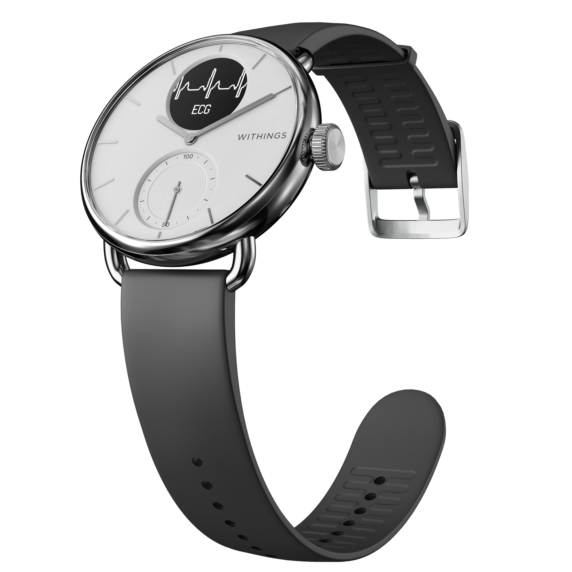 Withings ScanWatch 心臟健康監測智能手錶 (白色38mm)