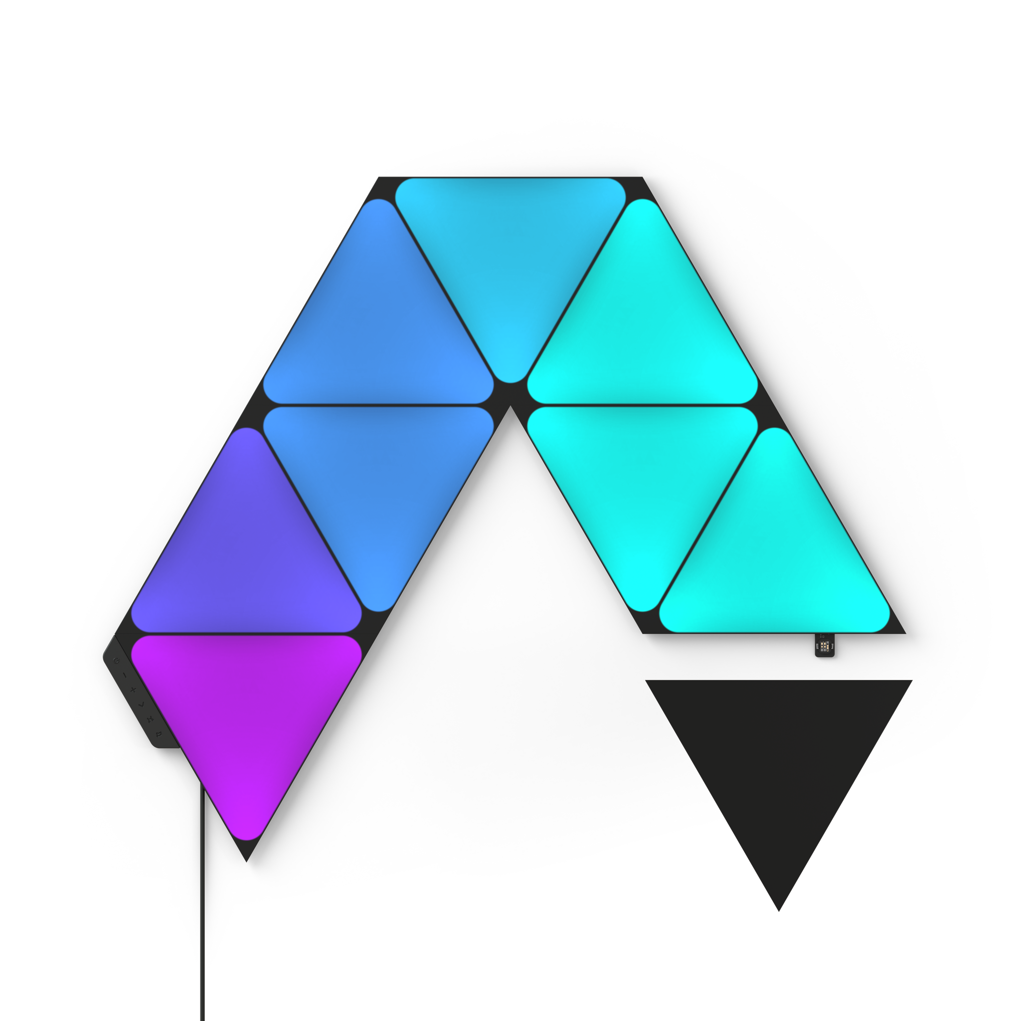 Nanoleaf Ultra Black Triangles 型格黑色三角形智能燈板入門套裝 (9塊)
