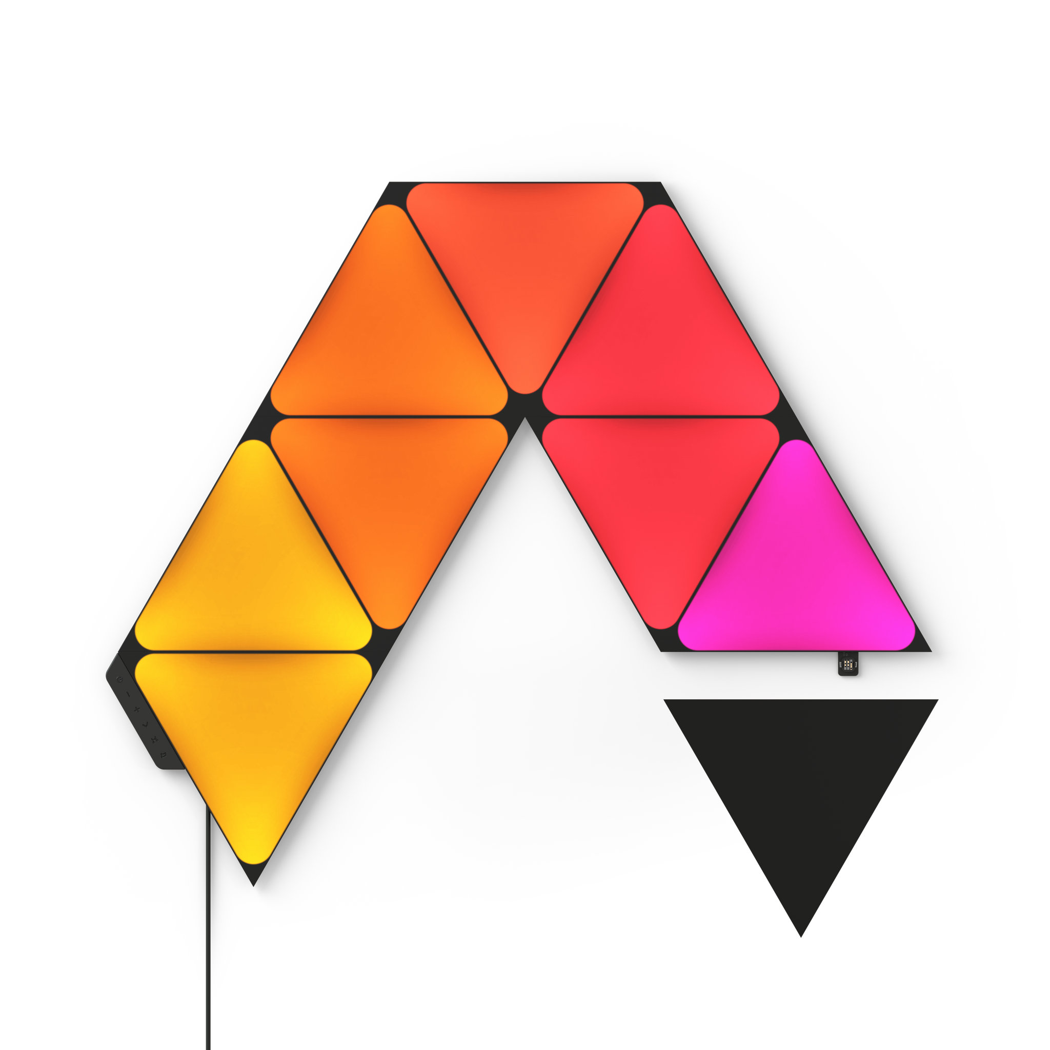 Nanoleaf Ultra Black Triangles 型格黑色三角形智能燈板入門套裝 (9塊)