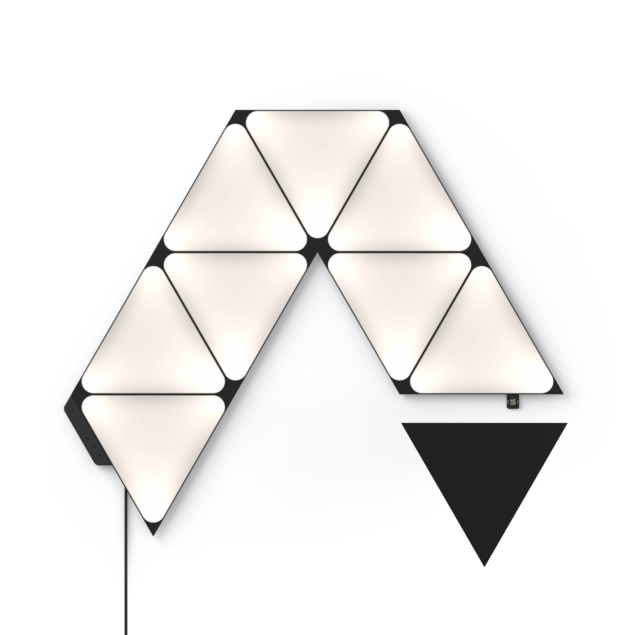 Nanoleaf Ultra Black Triangles 型格黑色三角形智能燈板入門套裝 (9塊)