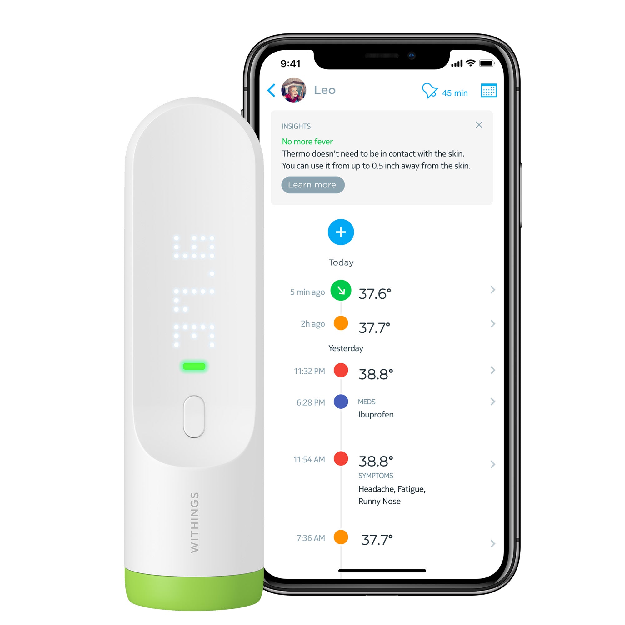 Withings Thermo 智能探熱針