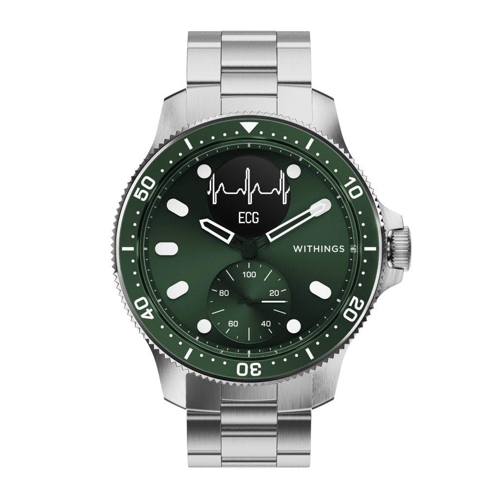 Withings ScanWatch Horizon 經典款智能手錶 寶石綠