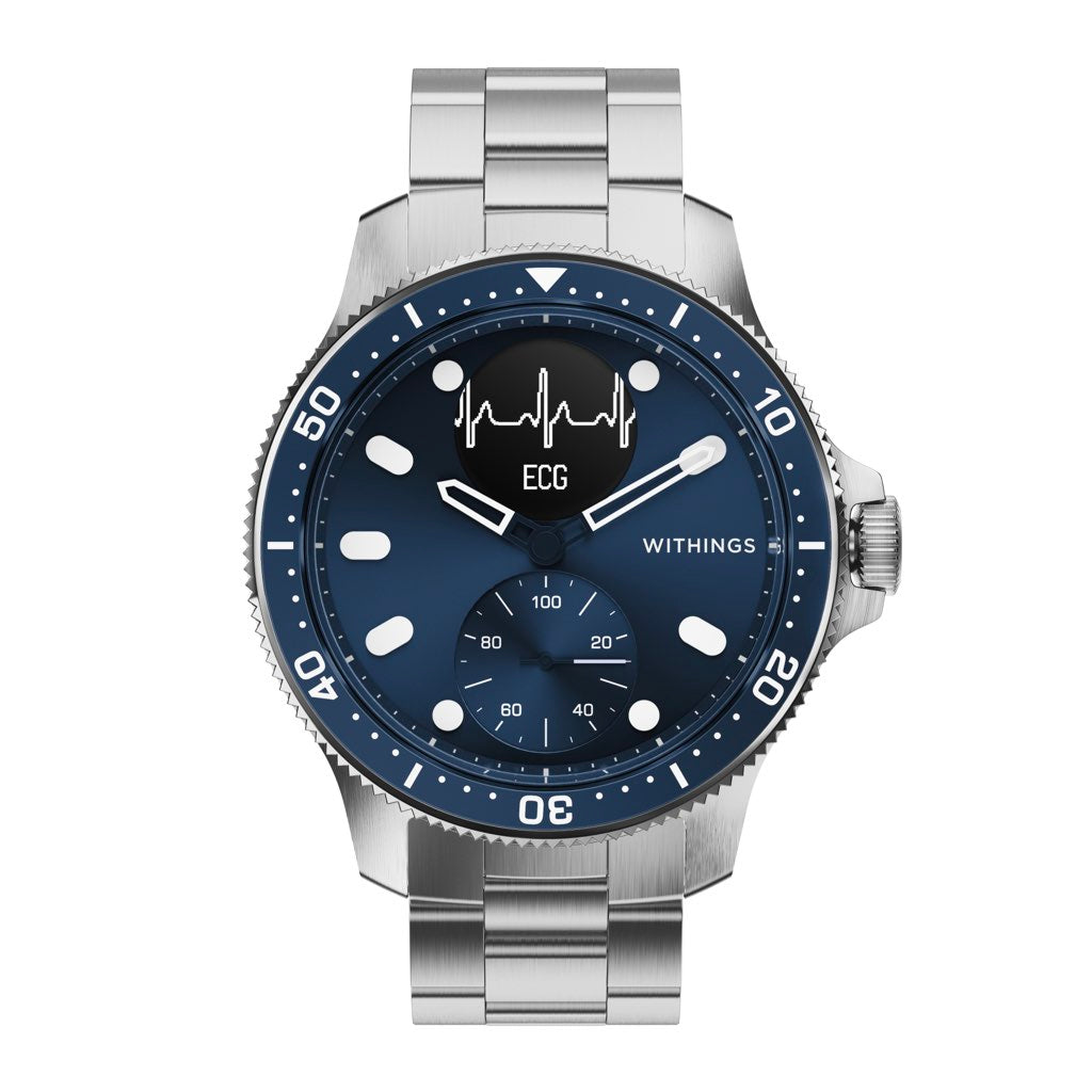 Withings ScanWatch Horizon 經典款智能手錶 寶石藍