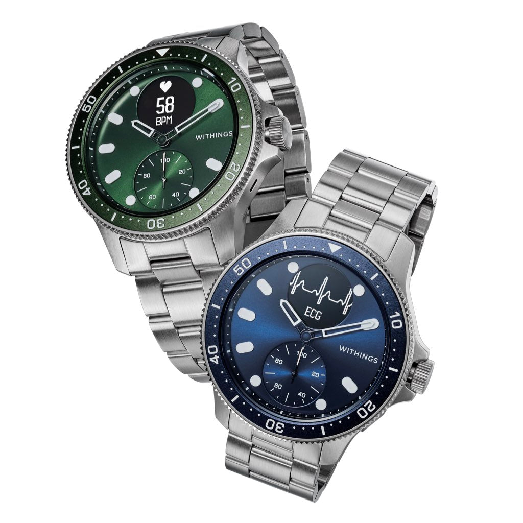 Withings ScanWatch Horizon 經典款智能手錶 寶石綠